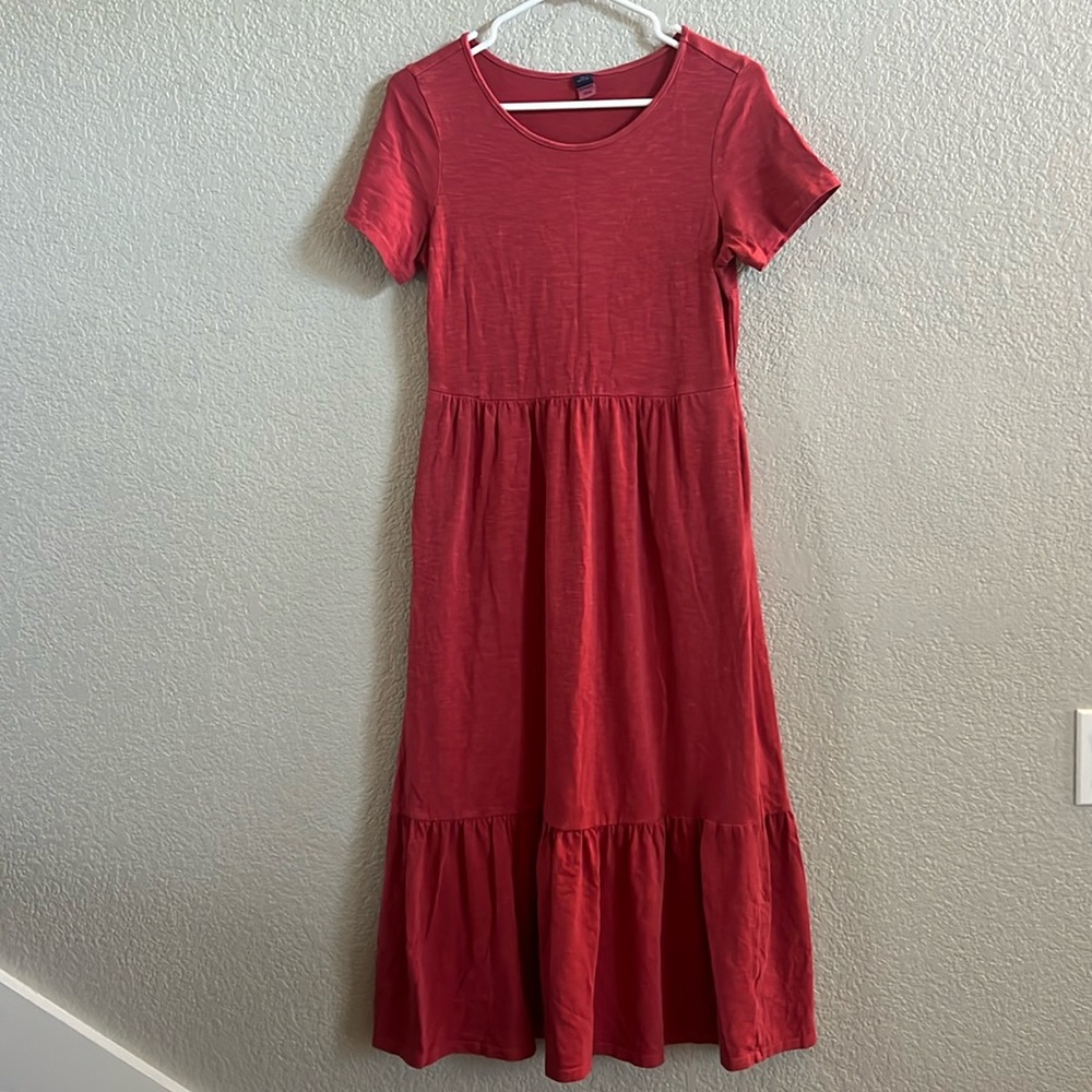 Old Navy Red Tier Dress